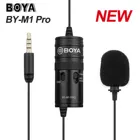 Микрофон BOYA BY-M1 Pro, петличный Студийный микрофон, конденсаторный микрофон с зажимом для смартфона, iPhone, Android, DSLR, записывающее устройство