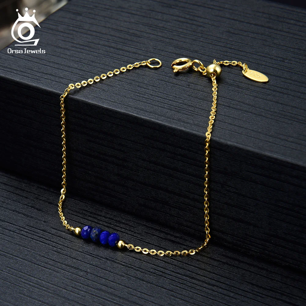 ORSA JEWELS женские браслеты из стерлингового серебра 925 пробы с покрытием 18-каратного