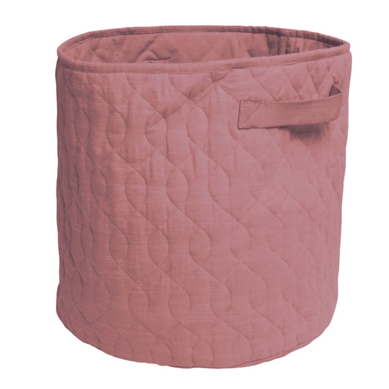 

Cotton Linen Kids Toys Storage Basket with Handle Foldable Laundry Dirty Clothes Container Collapsible Home Sundries Organizer