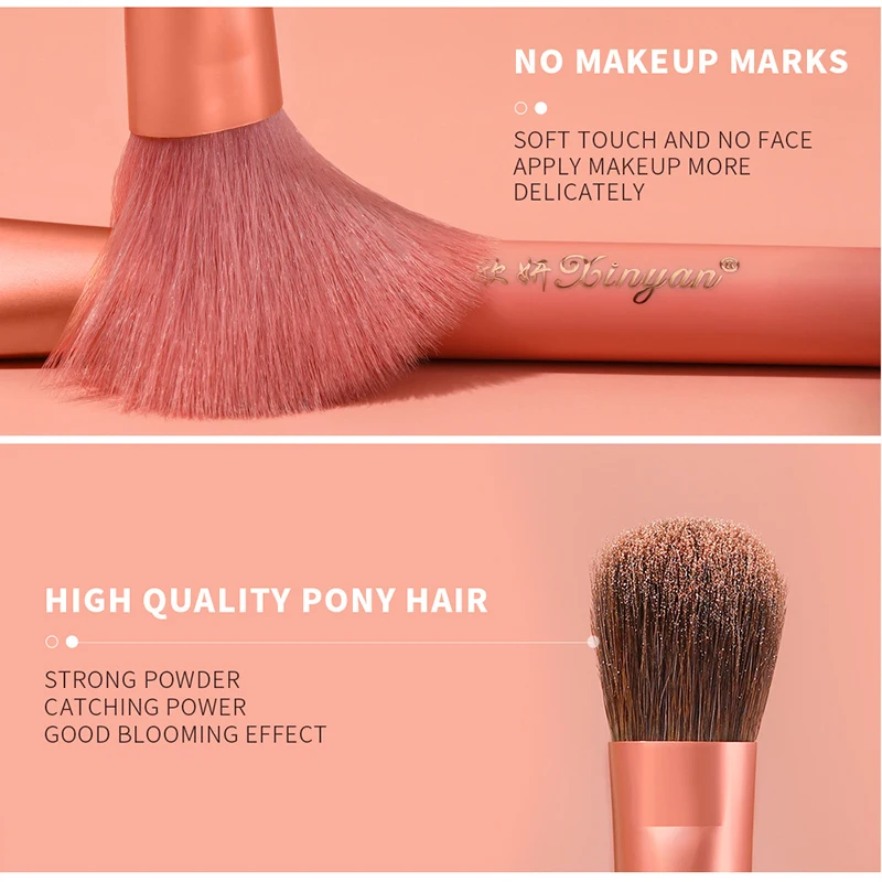 

7pcs Makeup Brushes High Gloss Eye Shadow Blush Foundation Brush Blending Make Up Brush Set Professional Cosmetics Make Up Tools