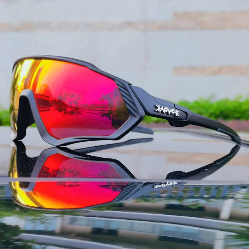 

2023 ARE Kapvoe Cycling Sunglasses Polarized Sports Bicycle Glasses Men's Women 2023 Mountain Bike Riding UV400 Goggles