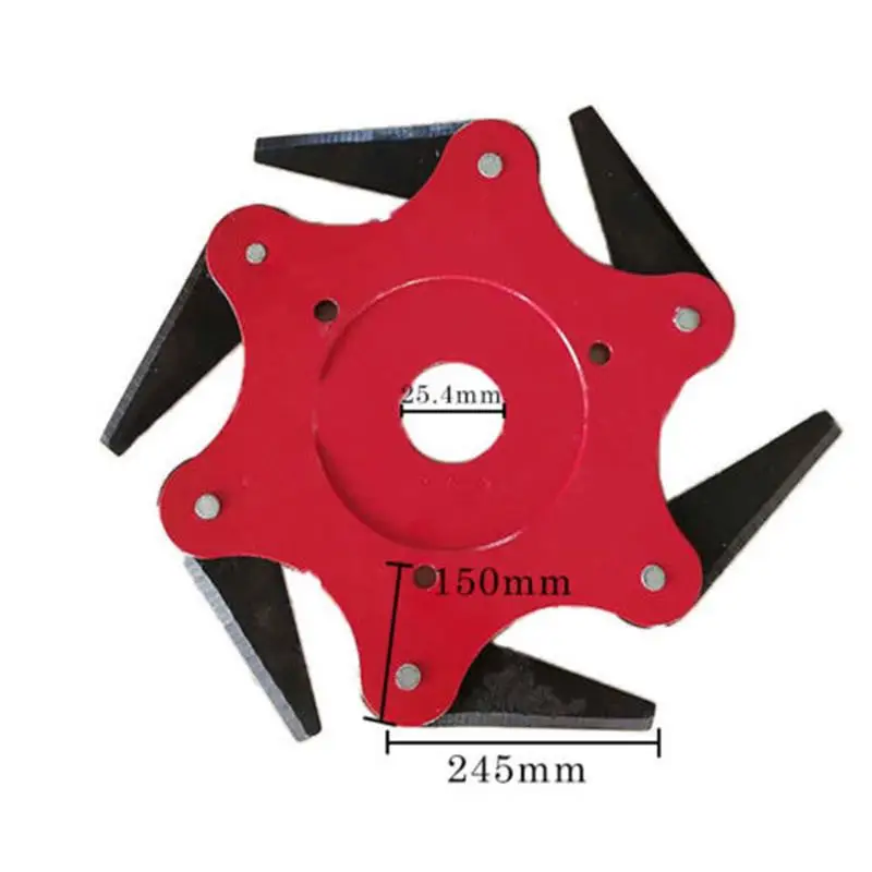 

Lawn mower blade grass head six-leaf cyclone blade round blade circular saw blade grass cutter brush cutter universal blade