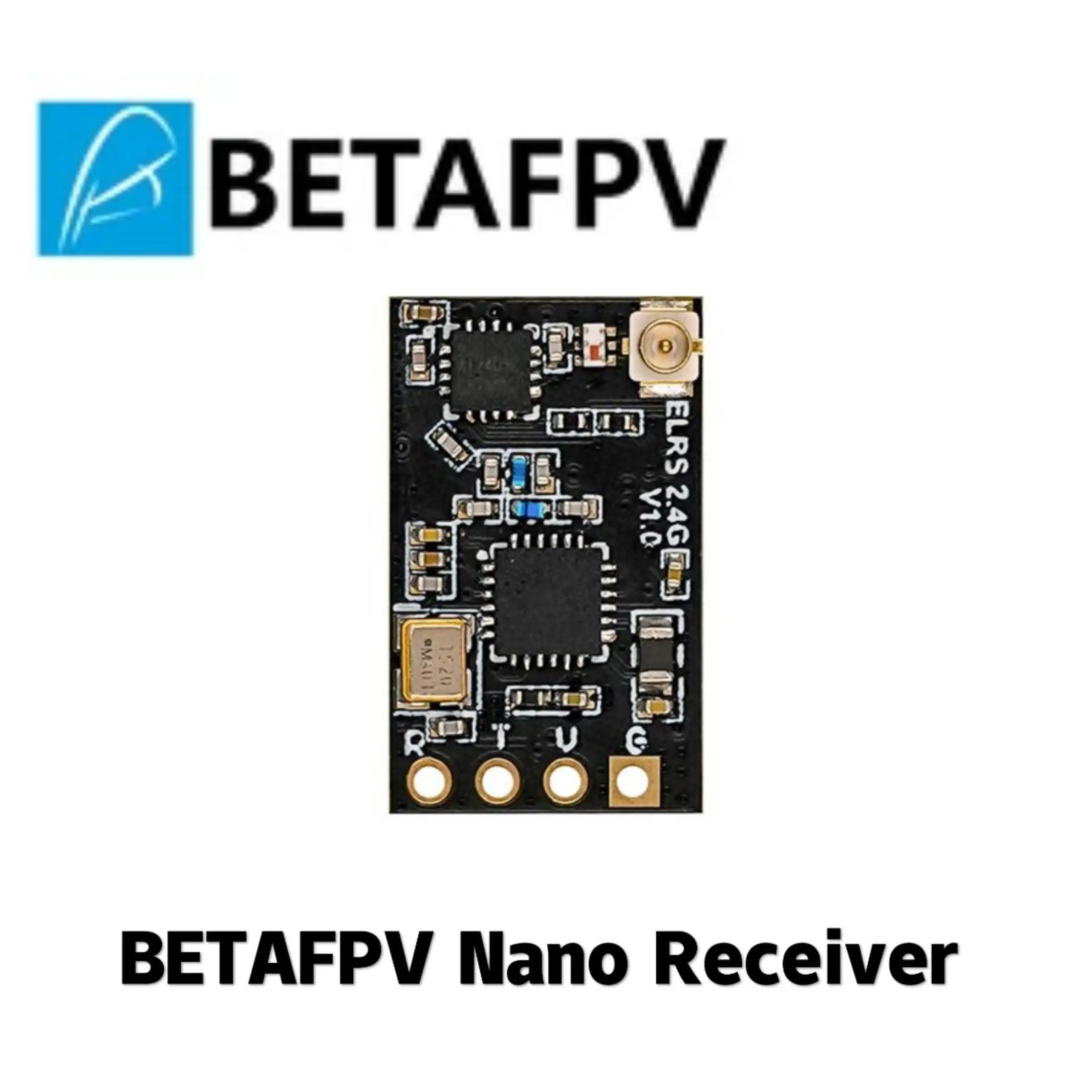 BETAFPV ELRS Nano receptor, mejor rendimiento en velocidades, rango de latencia ExpressLRS opcional 2,4G/915MHz/868MHz para Dron de carreras RC-0