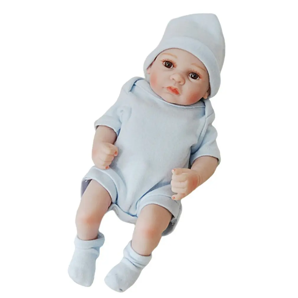 Силиконовые куклы Новорожденные 10 см виниловые Имитаторы хлопковая игрушка