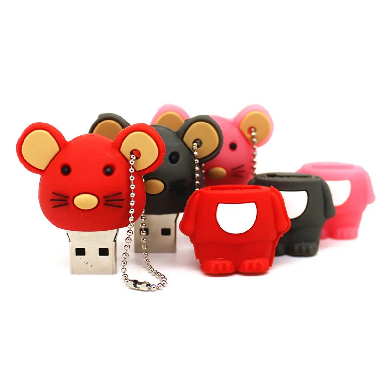 USB флеш накопитель милая мышь 32 ГБ 4 8 16 64 Гб флешка U диск 128 Мб мини мультяшный