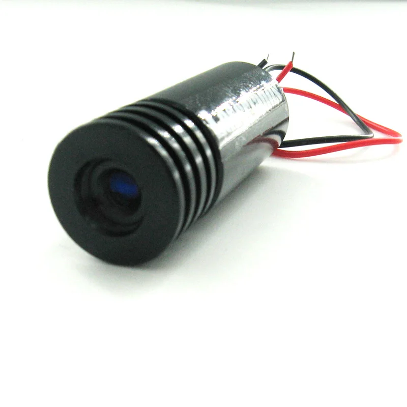 2260 Фокусируемый 405нм 100 мВт Фиолетовый Синий точечный диодный лазерный модуль локатор с двумя кабелями|focus