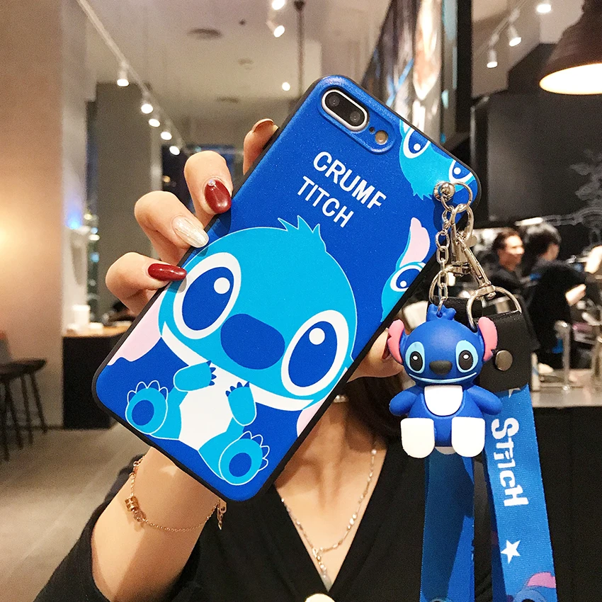 Для iPhone 11 Pro Xs Max XR 6 7 8Plus для samsung A20 30 50 S10 S9 обратите внимание; размеры 9 и 10 чехол стежка чехол-накладка из термополиуретана с подставкой держателем для телефона ремень веревка Чехол