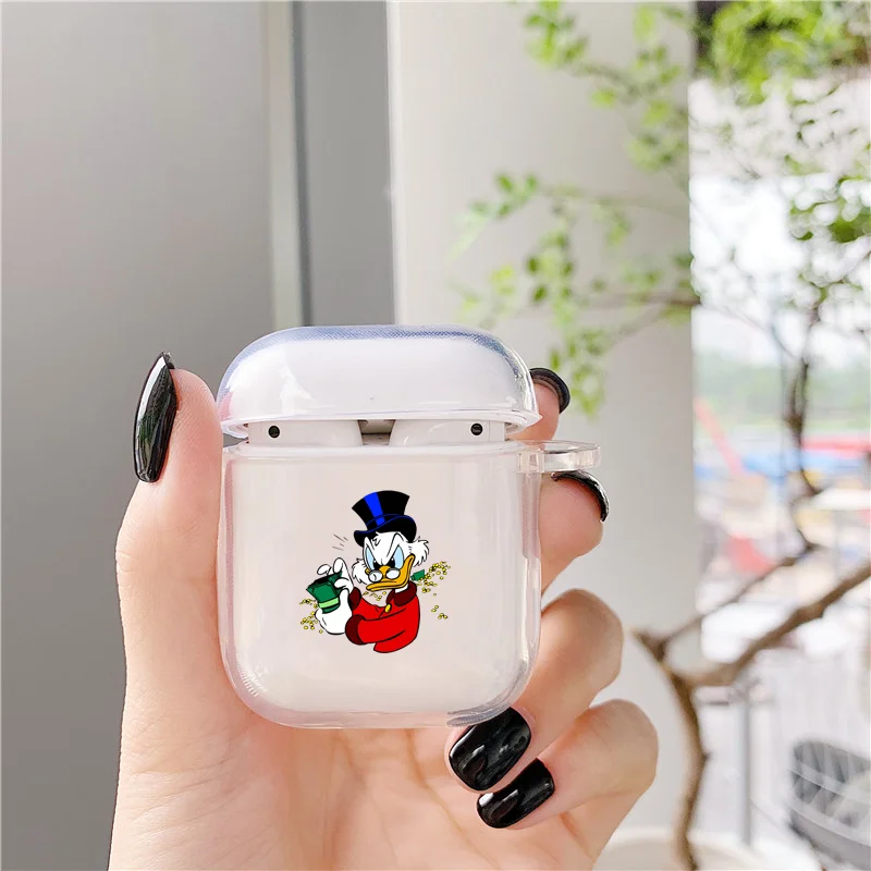 Мультяшный денежный чехол для Airpods 2 1 3 Airpod pro прозрачная смешная Прозрачная