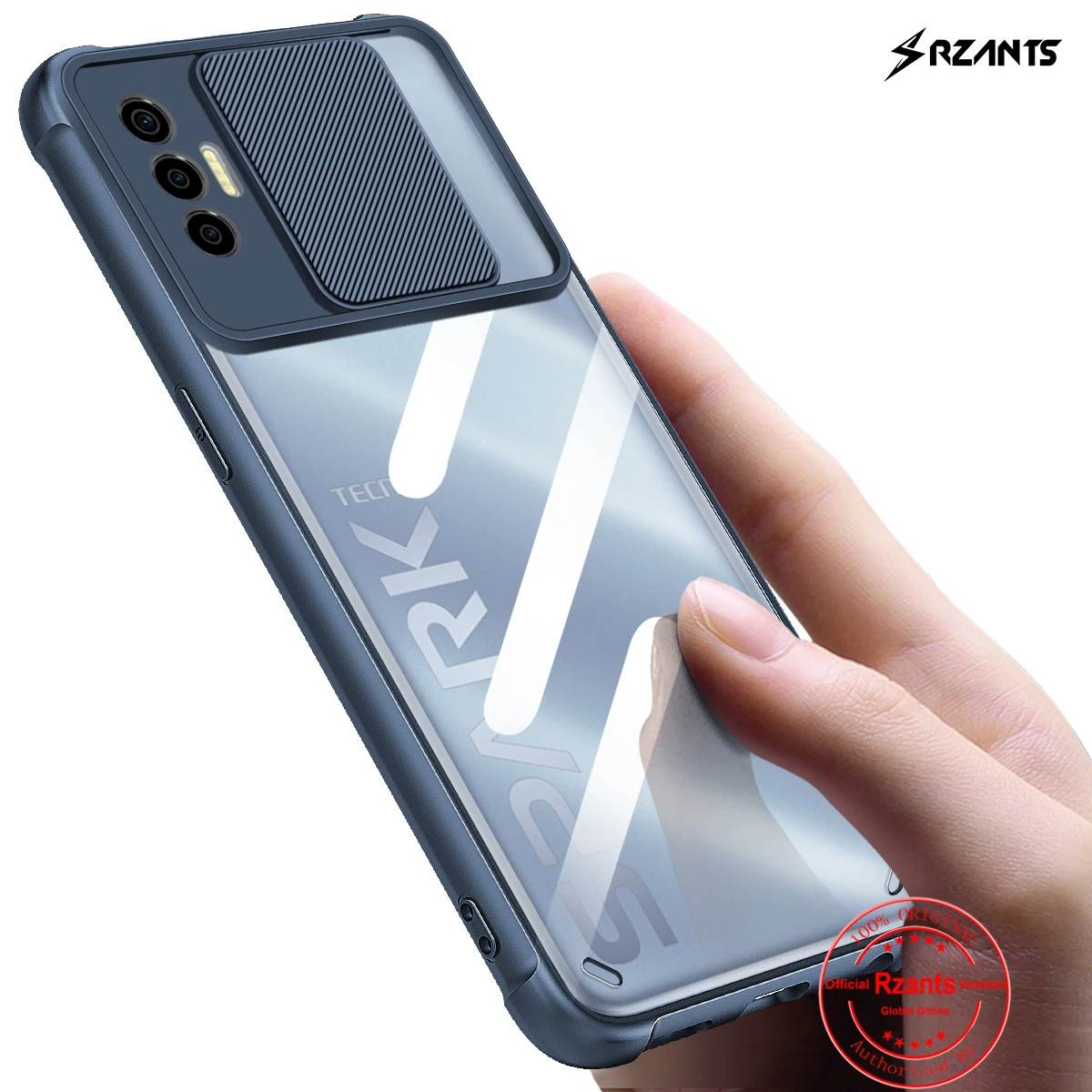 

Rzants For Tecno Spark 7P Spark 7 Case [Lens Protection] Air Bag Conor Slim Thin Clear Cover Casing