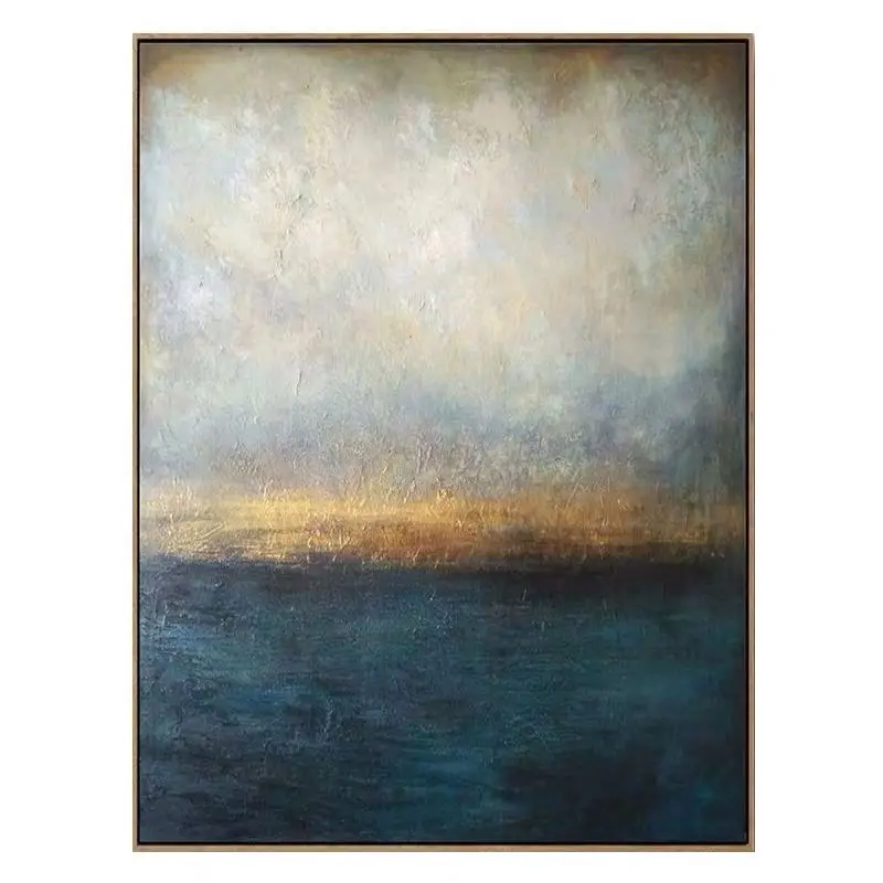 Большое Оригинальное абстрактное большое украшение на стену живопись маслом