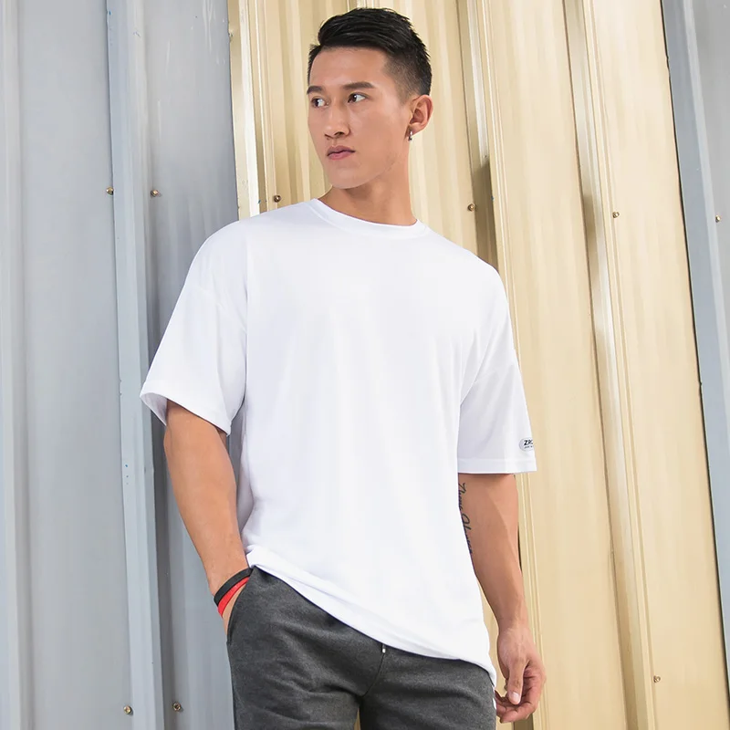 2020Fashion t-shirt Mens Short Sleeves T-Shirt Fitness Casual Print Letter Tees Men's Streetwear Shirt Bodybuilding hip hop Top | Мужская