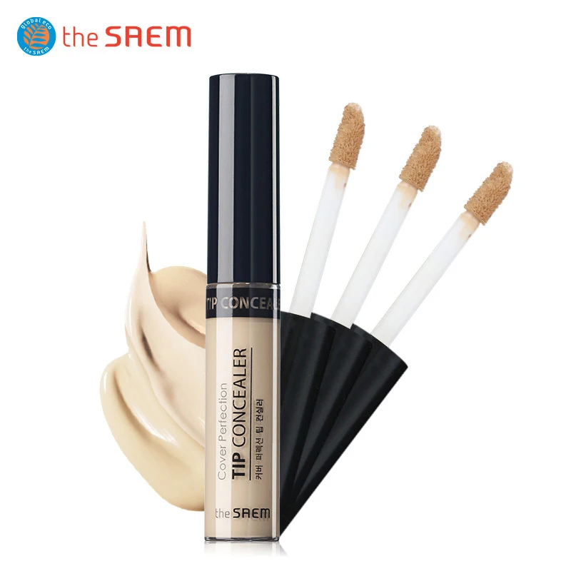 THE SAEM Cover Perfection Tip Concealer 6.5g Silky Moisturizing Nourishing Foundation Stick Cream Long Lasting Korea Cosmetics