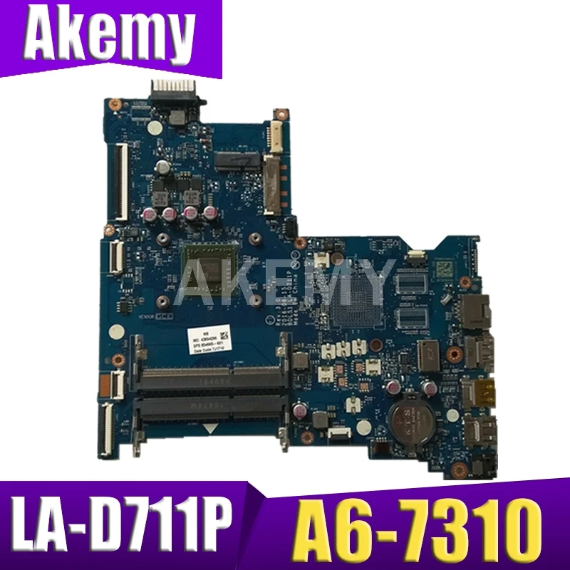 

For HP 15-BA Series Laptop Motherboard With A6-7310 CPU 854965-601 BDL51 LA-D711P REV:3.0 Mainboard 100% Tested Fast Ship