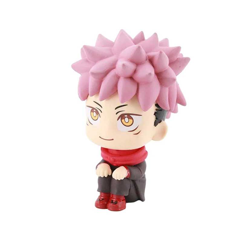 

Anime Jujutsu Kaisen Gojo Satoru Itadori Yuji Q Version Cute Cartoon Pvc Figure Toys Collection Model