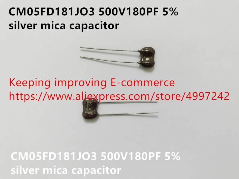 Оригинальный новый 100% CM05FD181JO3 500V180PF 5% Серебряный Слюдяной конденсатор (индуктор) |