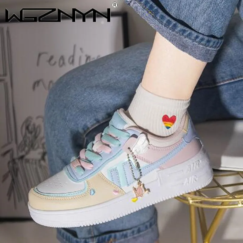 

Women Casual Tennis Shoes New Arrival Women's Shoes Fashion PU Leather Shoes Women Summer Female Flats Breathable Women Sneakers
