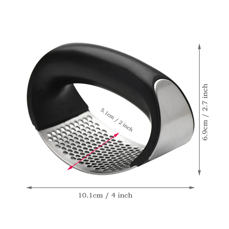 

Stainless Steel Garlic Press Manual Mincer Chopping Garlic Tools Rocker Curve Fruit Vegetable Tools Kitchen Gadgets
