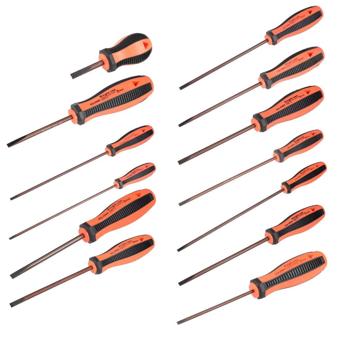 

uxcell Slotted Magnetic Screwdriver Round Shaft Comfort Non Slip Grip to DIY Hand-making Automotive and General Repairs