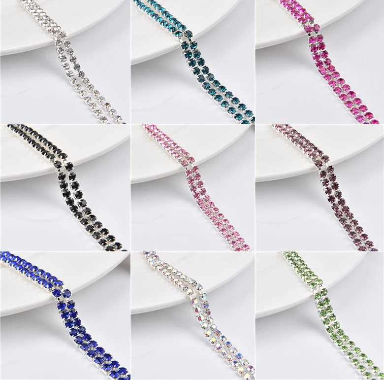 Стразы с гальваническим покрытием плотная цветная Бриллиантовая отделка