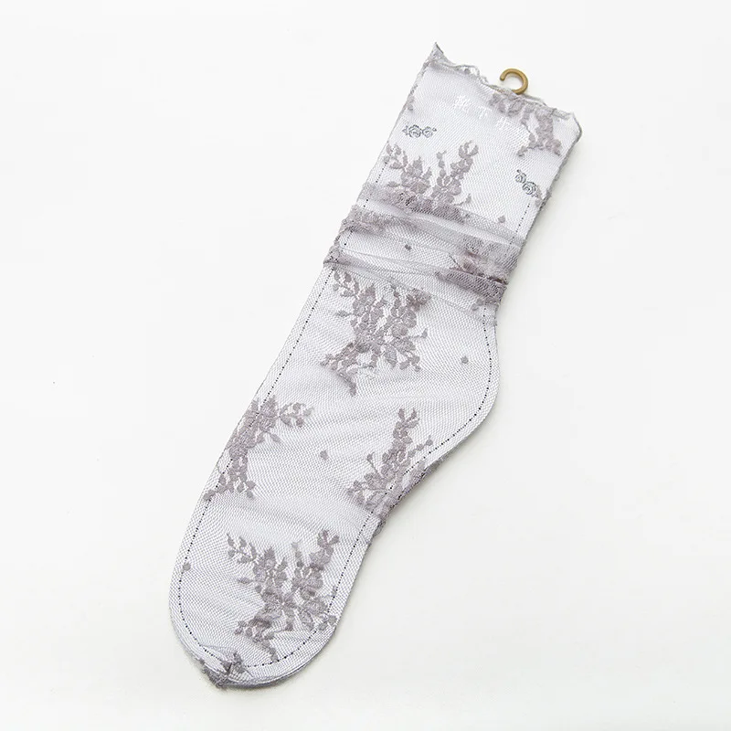 

Gauze Stockings Korean Fashion Versatile Transparent Breathable Gauze Fairy Stockings Spring and Summer Hollow Net Stockings