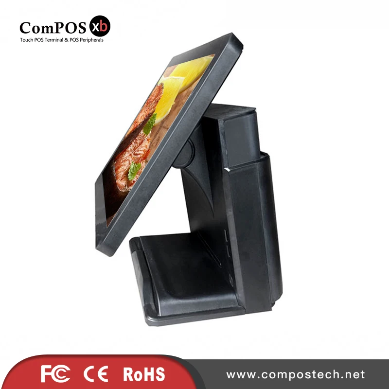 POS терминал 15 дюймов емкостный сенсорный экран чистый системы для получения