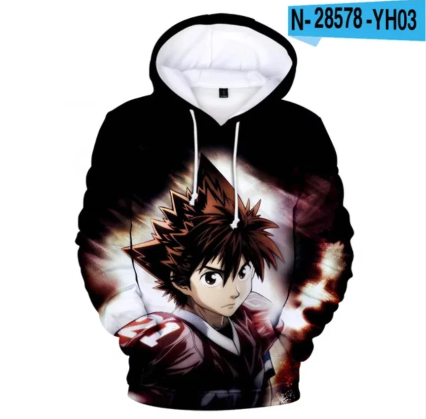 

New 3D Printed Eyeshield 21 fashion hoodies men women Hot Autumn Hoodie sweatshirts 3D casual children Long Sleeve Anime Clothes