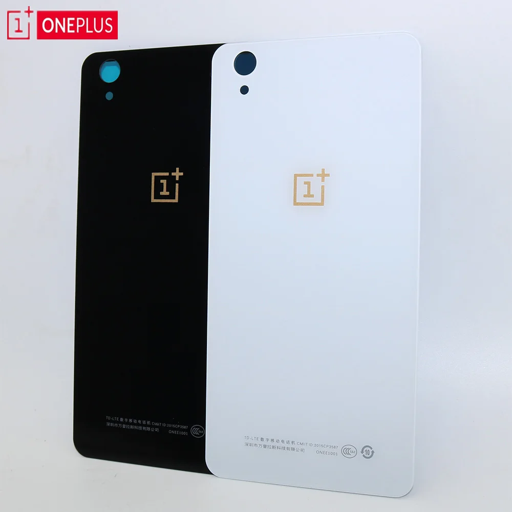 Оригинальное белое черное заднее стекло Замена для One Plus X OnePlus 1 + крышка батареи