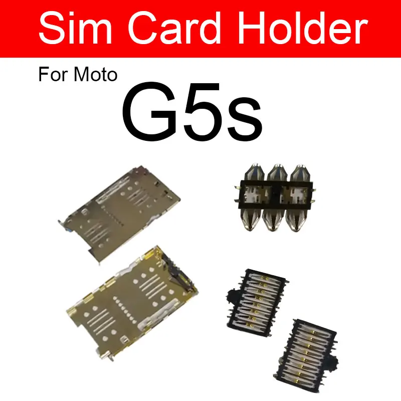 1 комплект лоток для sim карт и sd Moto Motorola G5s держатель памяти слот карты разъем
