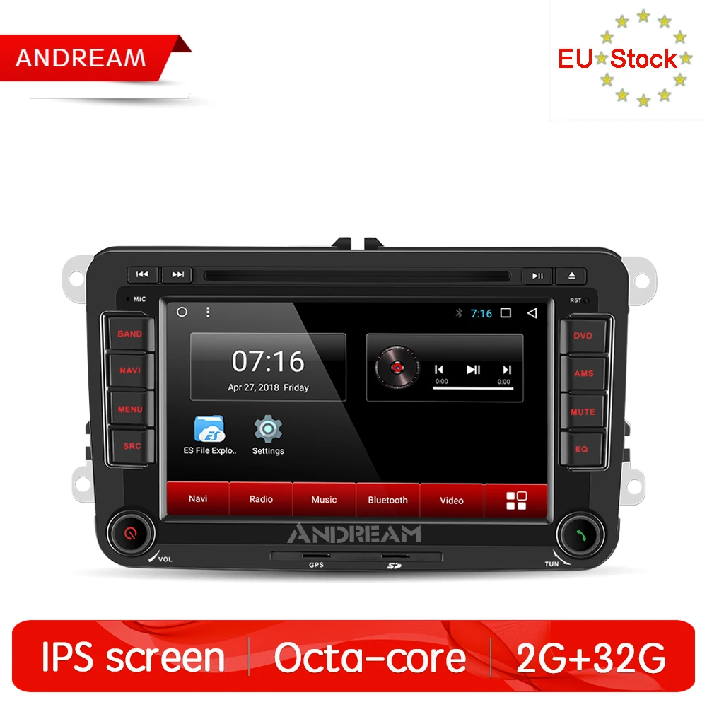 7 &quotAndroid 8 1 Carplay Восьмиядерный Автомобильный GPS навигатор мультимедийный плеер 2 Din