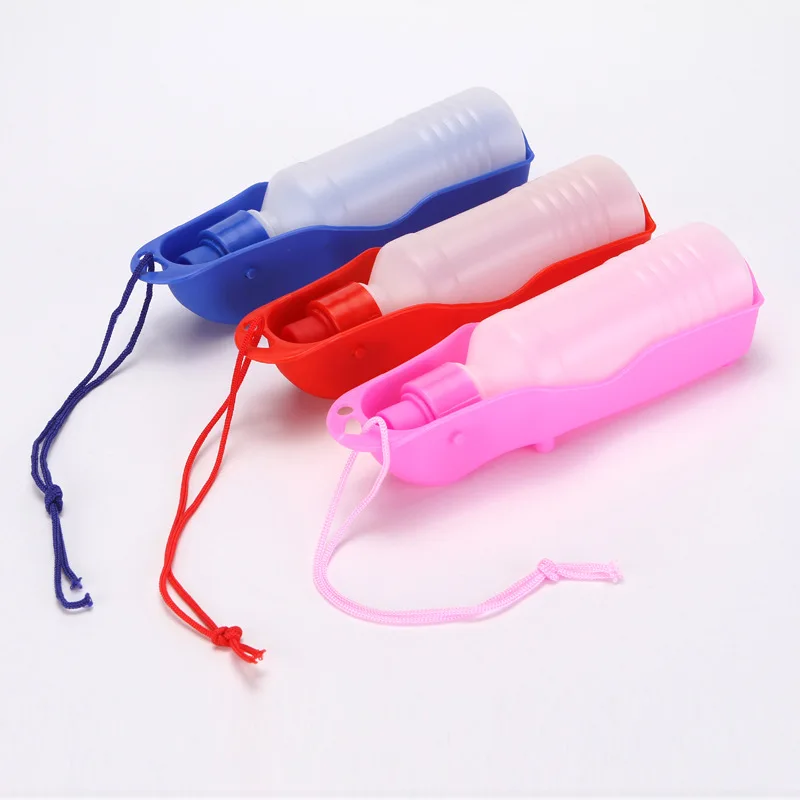 

Outdoor Dog Water Bottle Portable Pet Drinking Bowl Plastic Dogs Cup Travel Kitten Water Feeder Bowls Pets Accessories