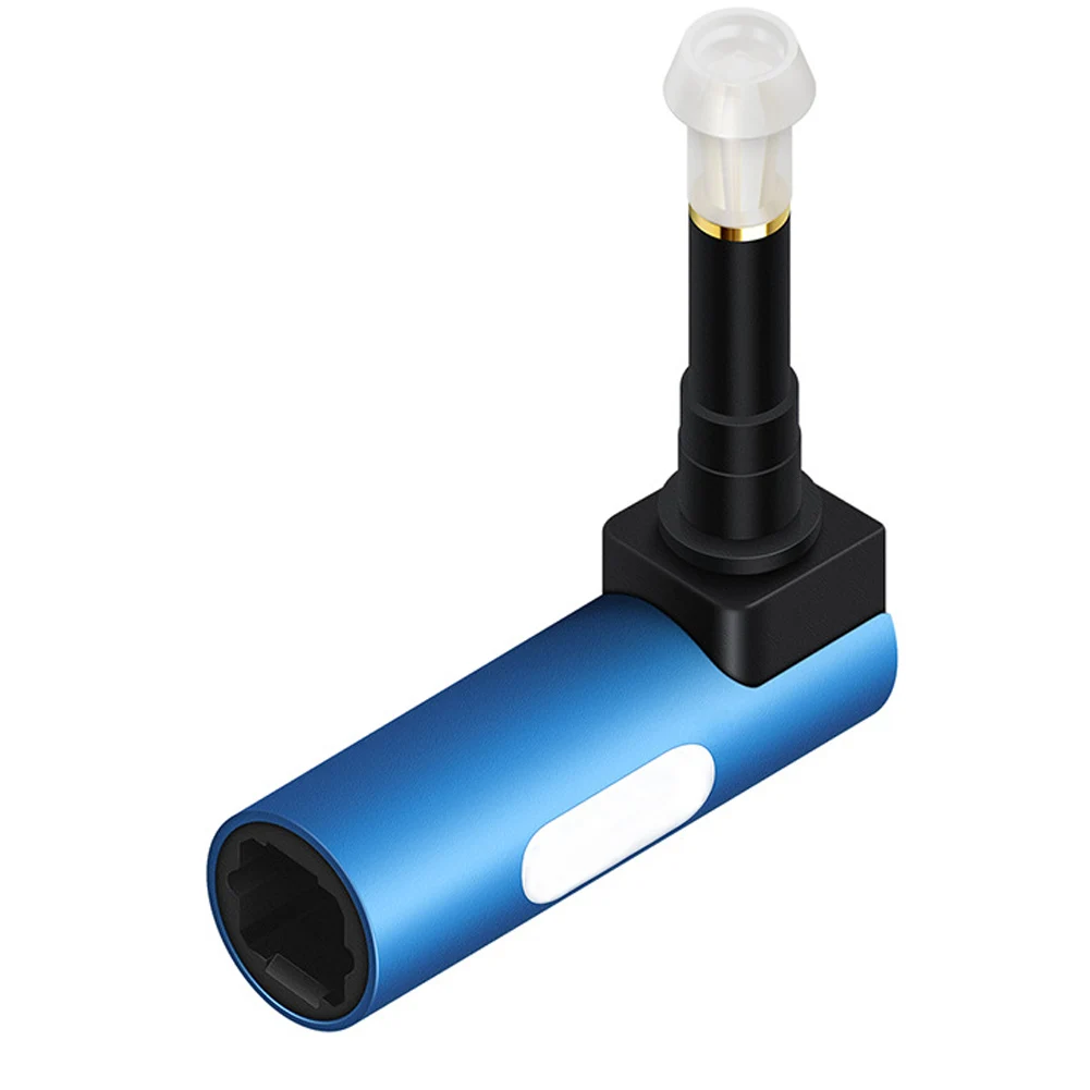 Цифровой 3 5 мм мини Волоконный адаптер 90 градусов оптический аудио кабель