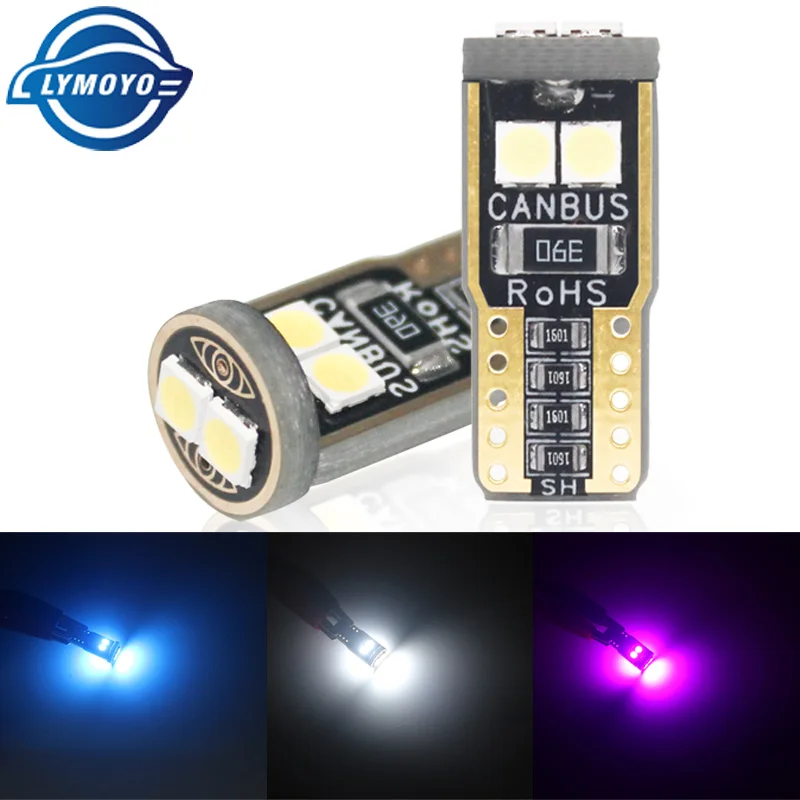 2 шт. Автомобильные светодиодные лампы T10 W5W 194 6SMD