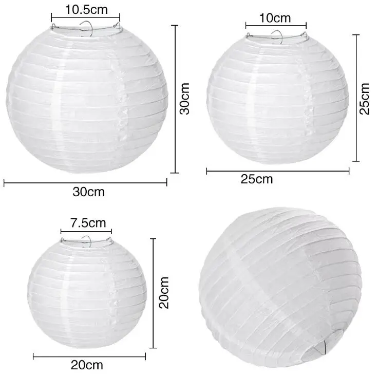 30 шт 6 &quot15 см Горячие китайские круглые фестивальные фонарики лампа для