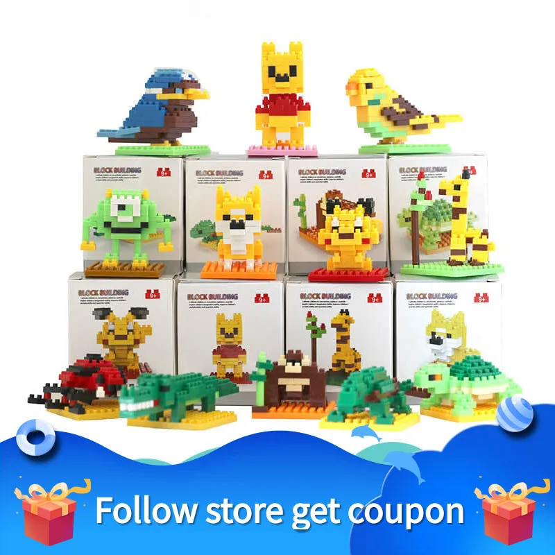 

Building Blocks Assembly Toys Children DIY Cartoon Baby Puzzle Game Hobby Hands-On Culture Parent-Child Interaction Kids