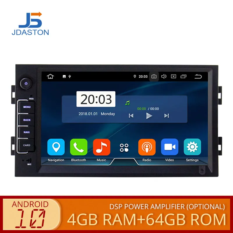 JDASTON Android 10 автомобильный DVD плеер для Peugeot 308/308s 2013 2014 2015 2016 2017 WIFI Мультимедиа GPS