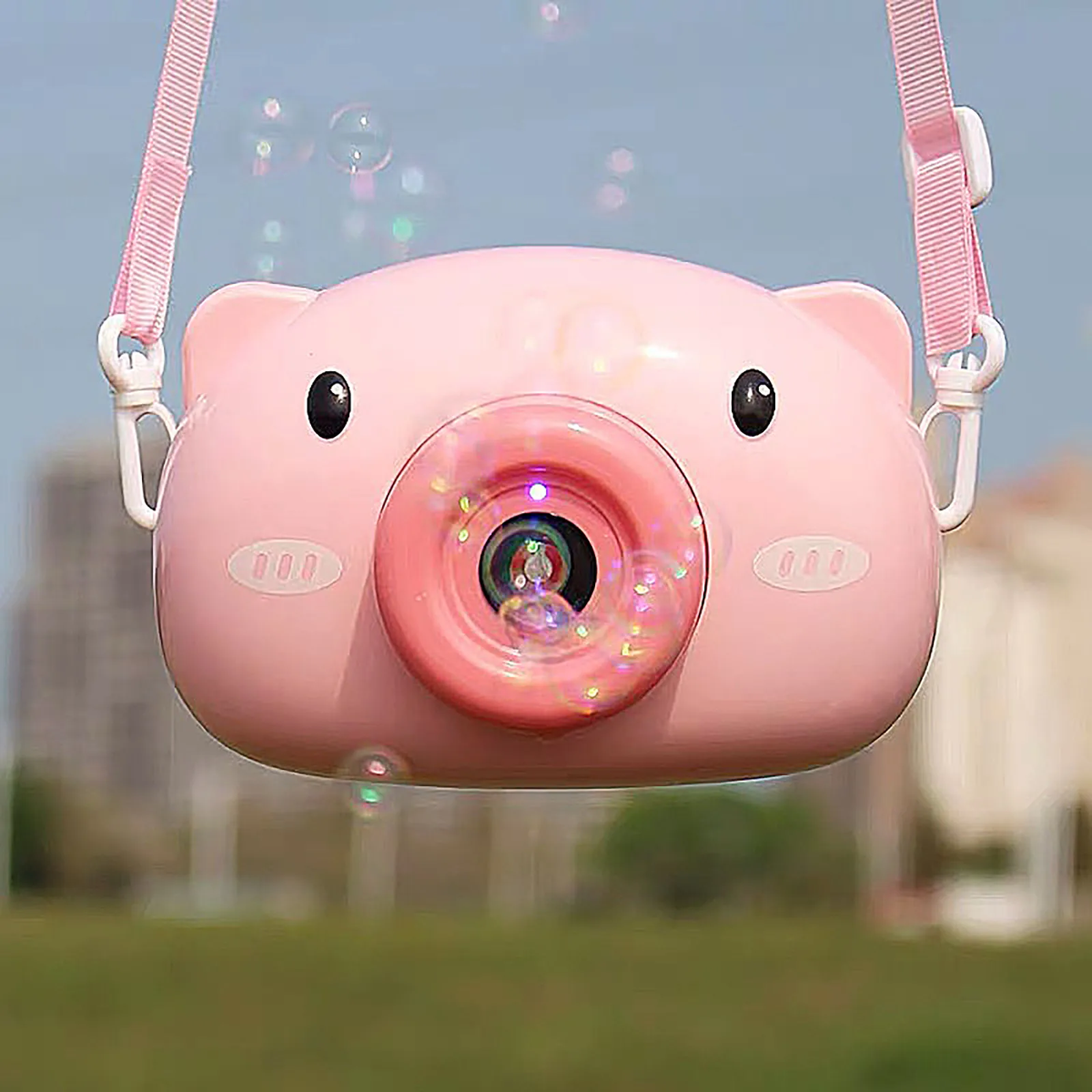 

NEW Bubble Machine Toys Safe Camera Bubble Toy Blower With Music And Bubble Liquid(70ml) Bubbles Toy For Kids Gun