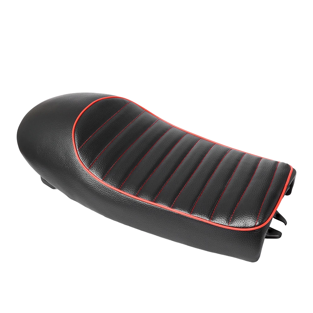 Универсальное мотоциклетное гоночное сиденье в винтажном стиле черное седло