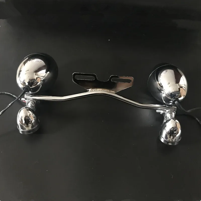 Мотоциклетный хромированный прохождение сигналов поворота для Yamaha Honda Suzuki Kawasaki