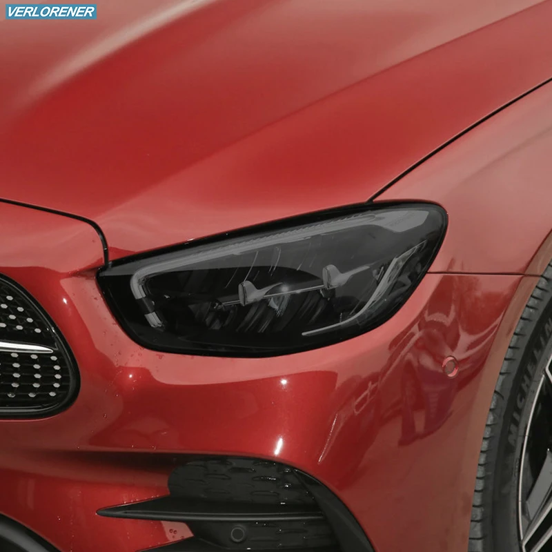 Car Headlight Protective Film Smoked Black Tint Wrap Vinyl Transparent TPU Sticker For Mercedes Benz E Class Facelift W213 2021 Car Headlight Protective Film Smoked Black Tint Wrap Vinyl Transparent TPU Sticker For Mercedes Benz E Class Facelift W213 2021