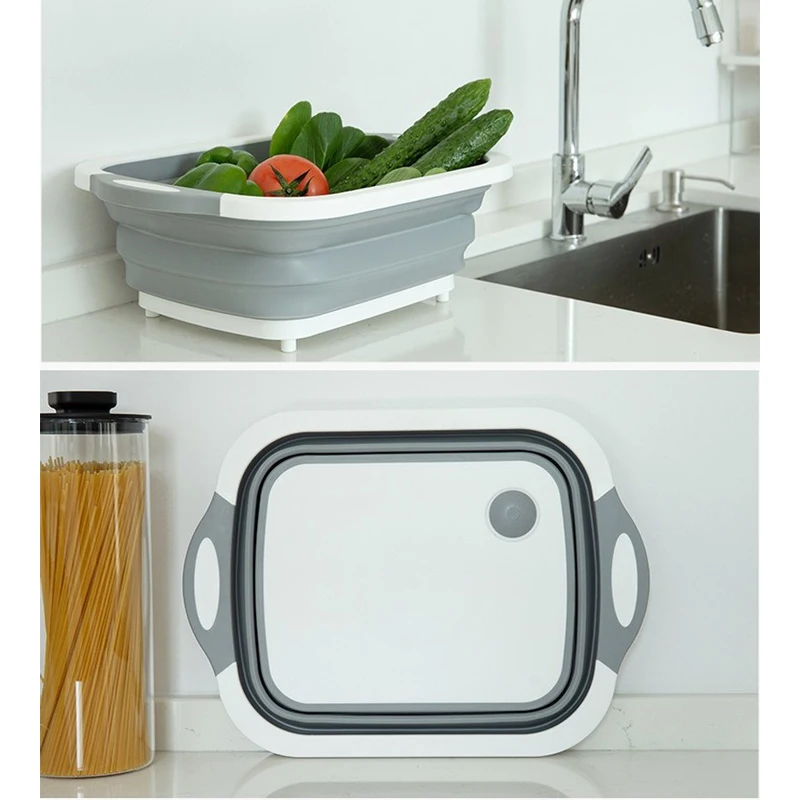 Бытовая креативная Складная Многофункциональная разделочная доска кухонные