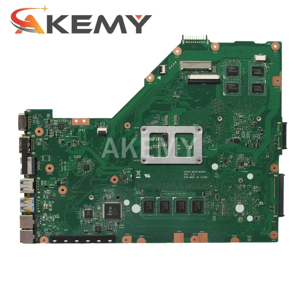 Для ASUS X55VD X55C материнская плата для ноутбука REV2.2/2 1 HM76 PGA 989 N13M-GE6-S-A1 GeForce GT610M 100%