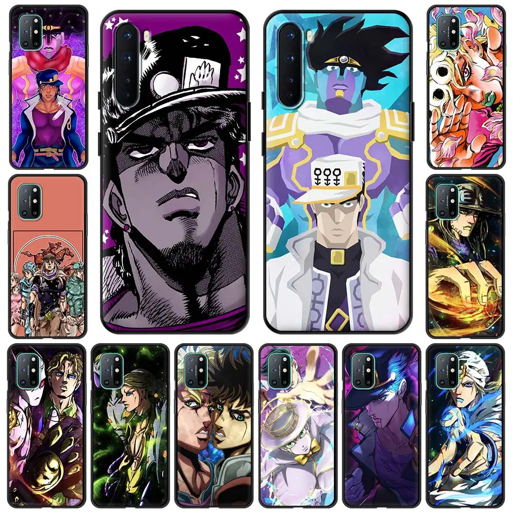 

JoJo's Bizarre Adventure Anime Phone Case For OnePlus 9 8 7 7T Pro 9RT 9R 8T Nord N100 N200 N10 CE 2 5G Z Silicone Black Cover