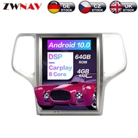 android 10 for jeep grand cherokee 2008 2009 2013 dsp carplay tesla ips screen car multimedia player gps navigation audio video