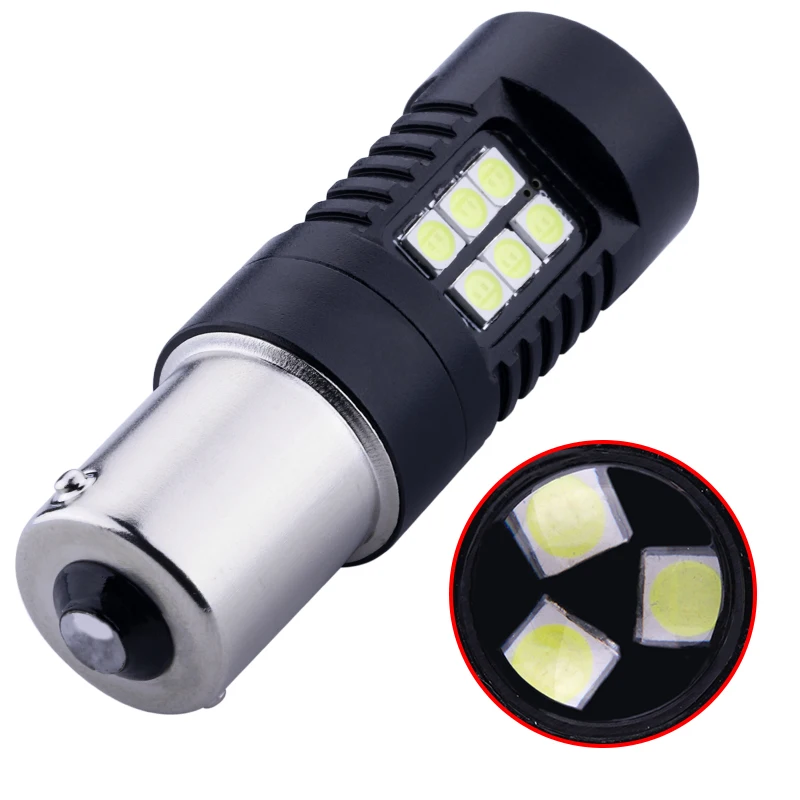 2x1156 BA15S 3030 21SMD Canbus задний фонарь указатель поворота 7443 3157 светодиодный