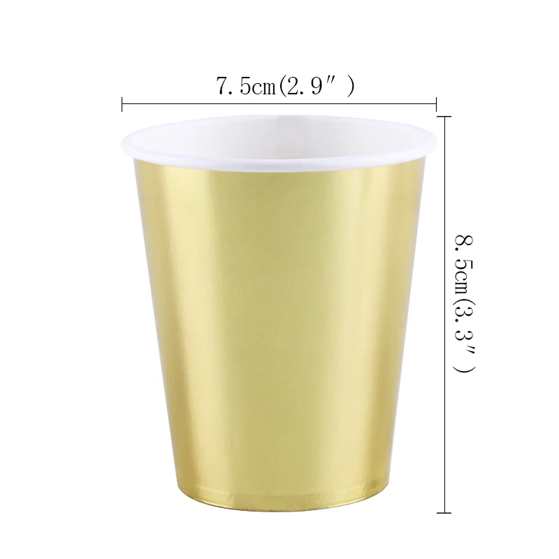 10pcs cup 10 шт. 350 мл Серебряный флэш Стиль холостяк Singleism День Рождения украшения для взрослых детей принадлежности бумажные одноразовые столовые приборы чашки - Цвет: 10pcs cup