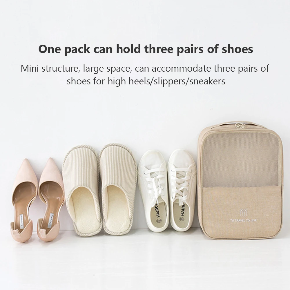 Сумка для хранения обуви органайзер багажа на молнии сумка нижнего белья