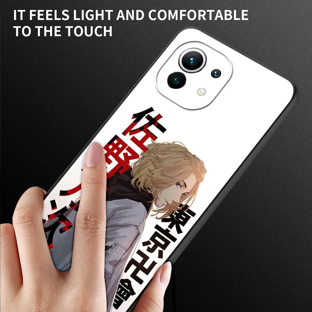 Anime tokyo revengers Funda For Mi Poco X3 M3 Pro NFC F1 Shell for Mi 12 Note 10 Pro Coque for Mi CC9 Pro CC9E A3 A2 Lite Para