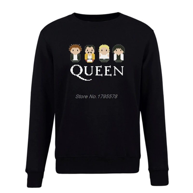 Свитшот Queen рок группы хлопковый пуловер флисовые Смешные Мультяшные толстовки