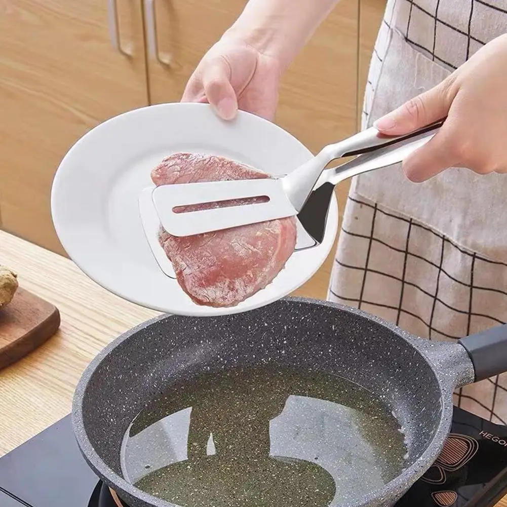 Frying Spatula Steel Multifunctional Food Fish Shovel Steak Kitchen Stove Clip Tongs Appliances Spatula Cookware