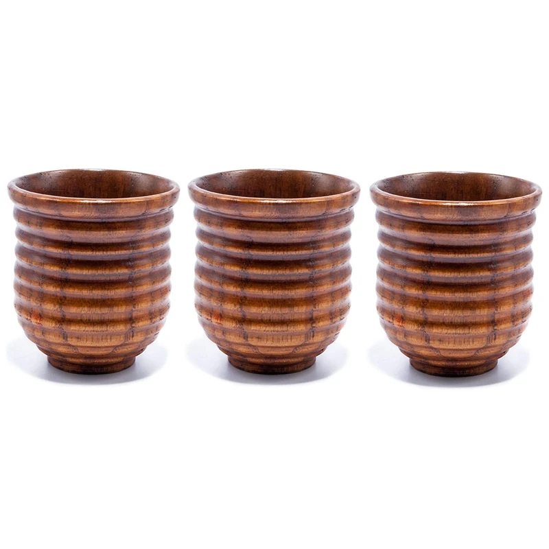 Деревянная чашка дровяного цвета ручной работы из натурального дерева кофейный